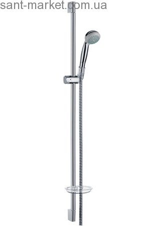 Душевой гарнитур со штангой Hansgrohe коллекция Crometta 100 Vario с мыльницей хром 27739000