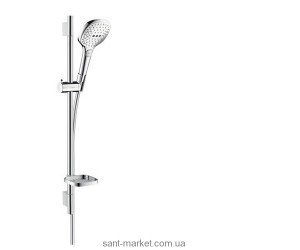 Душевой гарнитур со штангой Hansgrohe коллекция Raindance Select E с мыльницей хром 26622000