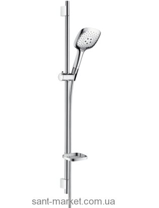 Душевой гарнитур со штангой Hansgrohe коллекция Raindance Select E с мыльницей хром 27857000