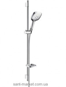 Душевой гарнитур со штангой Hansgrohe коллекция Raindance Select E с мыльницей хром 27857000