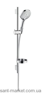 Душовий гарнітур зі штангою Hansgrohe колекція Raindance Select S з мильницею хром 26630000