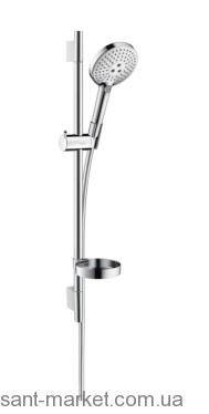 Душевой гарнитур со штангой Hansgrohe коллекция Raindance Select S с мыльницей хром 26630000