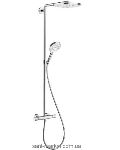 Hansgrohe Raindance Select S 300 2jet Showerpipe Душевая система хром/белый 27133400