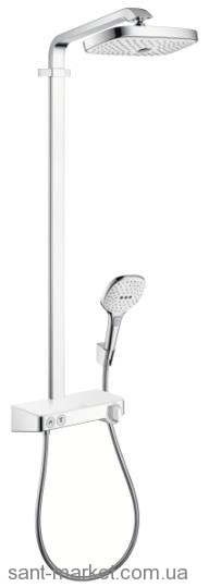 Hansgrohe Select E 300 3jet Showerpipe Душевая система хром/белый 27126400