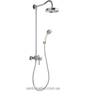 Hansgrohe Axor Carlton Душевая система 240мм Showerpipe с термостатом  хром/золото 17670090