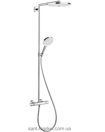 Hansgrohe Raindance Select S 300 2jet Showerpipe Душевая система хром/белый 27133400