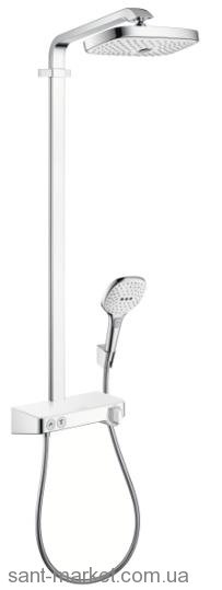 Hansgrohe Select E 300 3jet Showerpipe Душова система хром / білий 27126400