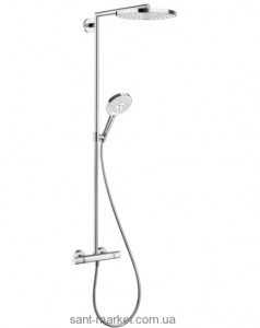 Hansgrohe Select E 300 3jet Showerpipe Душевая система хром/белый 27129400