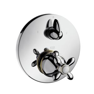 Смеситель с термостатом скрытый (встраиваемый) Hansgrohe коллекция Axor Carlton хром/золото 17725090