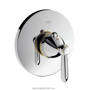 Смеситель для душа встраиваемый с термостатом Hansgrohe коллекция Axor Carlton хром/золото 17712090