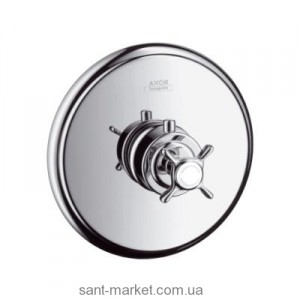 Смеситель для душа встраиваемый с термостатом Hansgrohe коллекция Axor Montreux никель 16810820