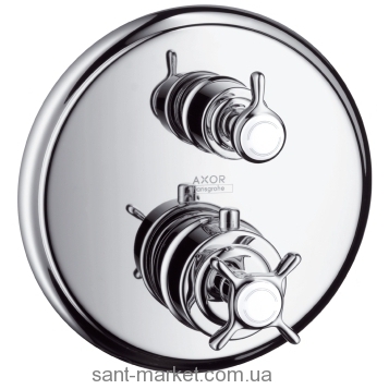 Змішувач з термостатом прихований (вбудований) Hansgrohe колекція Axor Montreux нікель 16800820