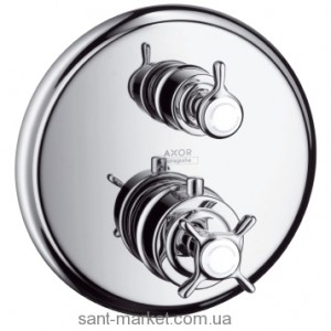 Змішувач з термостатом прихований (вбудований) Hansgrohe колекція Axor Montreux нікель 16800820