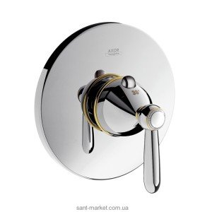 Смеситель для душа встраиваемый с термостатом Hansgrohe коллекция Axor Carlton хром/золото 17712090