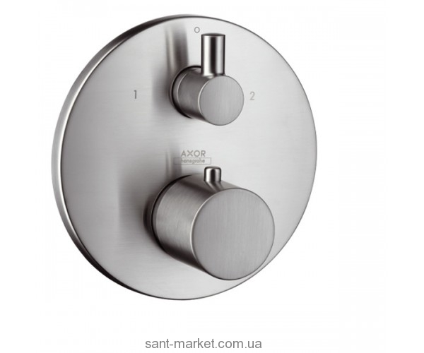 Смеситель с термостатом скрытый (встраиваемый) Hansgrohe коллекция Axor Uno сталь 38720800
