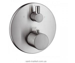 Смеситель с термостатом скрытый (встраиваемый) Hansgrohe коллекция Axor Uno сталь 38720800