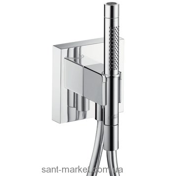 Душовий гарнітур з настінним тримачем Hansgrohe колекція Axor Starck Organic хром 12626000