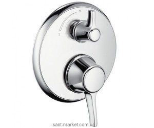 Смеситель с термостатом скрытый (встраиваемый) Hansgrohe коллекция Ecostat Classic хром 15752000