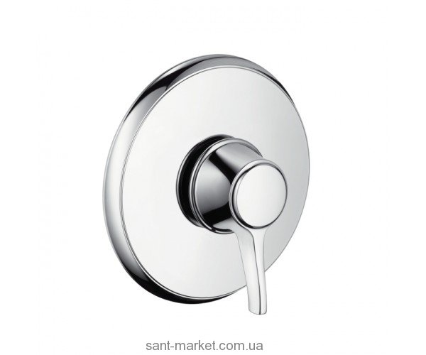 Змішувач для душа вбудований із термостатом Hansgrohe колекція Ecostat Classic сталь 15754820