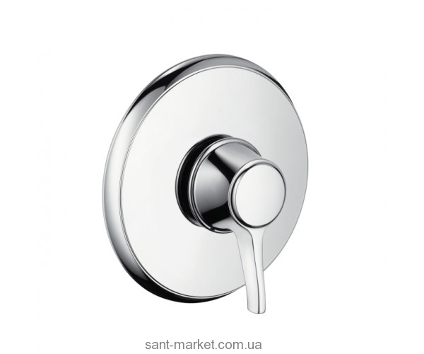 Смеситель для душа встраиваемый с термостатом Hansgrohe коллекция Ecostat Classic сталь 15751820