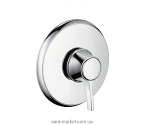 Смеситель для душа встраиваемый с термостатом Hansgrohe коллекция Ecostat Classic сталь 15751820