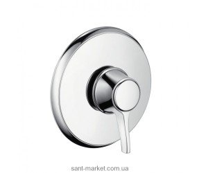 Смеситель для душа встраиваемый с термостатом Hansgrohe коллекция Ecostat Classic сталь 15751820