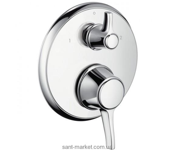 Змішувач з термостатом прихований (вбудований) Hansgrohe колекція Ecostat Classic сталь 15753820