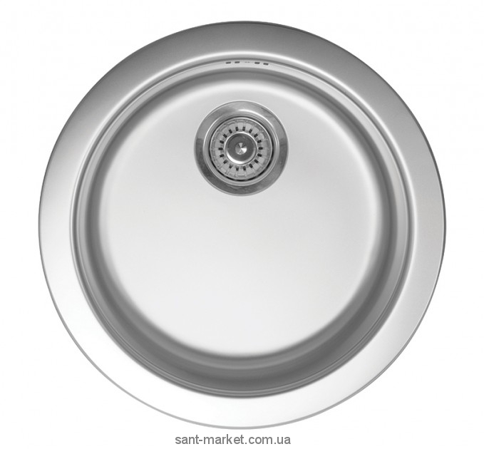 Мийка для кухні кругла Metalac VENERA C врізна нержавіюча сталь хром матова 049344