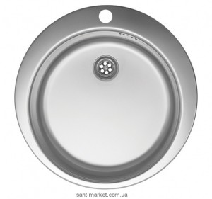 Мийка для кухні кругла Metalac VENERA E врізна нержавіюча сталь хром 123792
