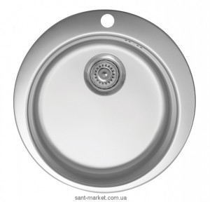 Мийка для кухні кругла Metalac VENERA E врізна нержавіюча сталь хром 030190