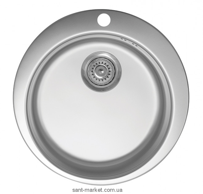 Мийка для кухні кругла Metalac VENERA E врізна нержавіюча сталь хром 030190