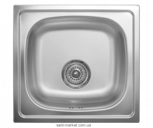 Мойка для кухни прямоугольная Metalac Quadro врезная  нержавеющая сталь  хром 107269