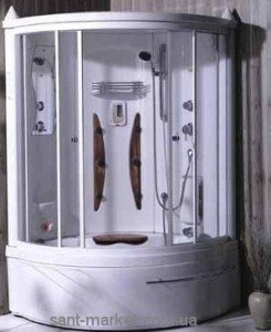 Паровой гидробокс угловой Appollo А-0812BS 124х124х215 с ванной