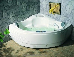 Ванна з гідро і аеромасажем акрилова кутова Appollo 150х150х71 АТ-2114