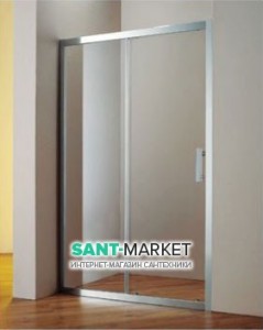 Душові двері в нішу Koller Pool Waterfall line скляна розсувна 120х190 FAP12X
