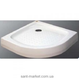 Душевой поддон акриловый четверть круга Koller Pool 80х80х15 белый EF86