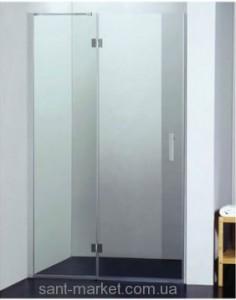 Душові двері в нішу Koller Pool WATERFALL LINE скляна орні 120х185