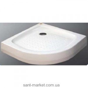 Душовий піддон акриловий чверть кола Koller Pool 80х80х15 білий EF86