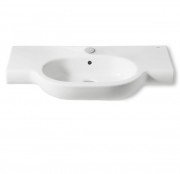 Раковина для ванної підвісна умивальник-стільниця Roca колекція Meridian-N біла A32724D000