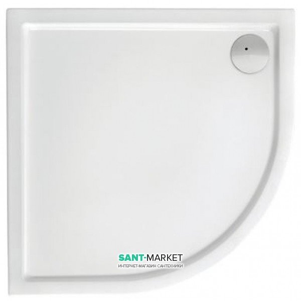 Душевой поддон акриловый четверть круга Roca Malaga Rondo 90х90х13.5 белый 276260000