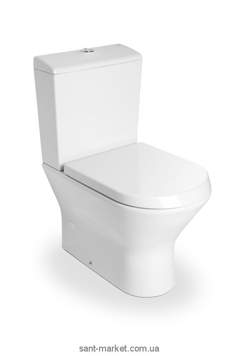 Унитаз напольный компакт Roca коллекция Nexo A34964000W + Сиденье