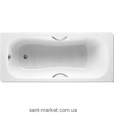 Ванна стальная встраиваемая Roca Princess‐N 160х75 с металлическими ручками A220370001