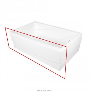 	Панель для ванни PoolSpa  Fantasy фронтальна 185 см акрил білий PWOJA10DO000000