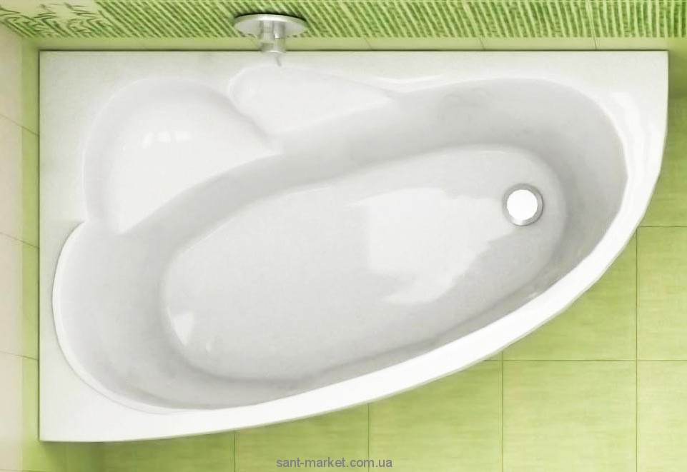 Ванна акрилова кутова Koller Pool колекція Liona L 150х95х45