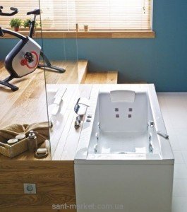 Ванна акрилова прямокутна PoolSpa колекція Vita 180х80х61 PWPE710ZN000000