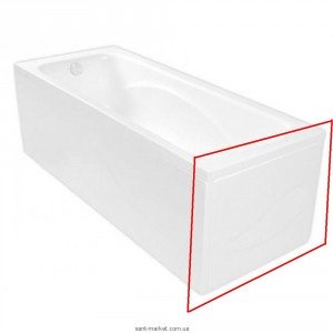 	Панель для ванны PoolSpa Gemini бічна 80 см акрил білий PWOBC10KO000000