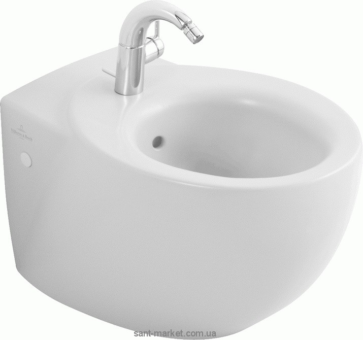 Біде підвісне Villeroy & Boch колекція Aveo 59х40х42 з переливом 7411.00.R1