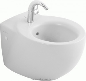 Биде подвесное Villeroy&Boch коллекция Aveo 59х40х42 с переливом 7411.00.R1
