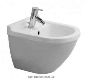 Біде підвісне Duravit колекція Starck 3 48х36х40 з переливом 2231150000