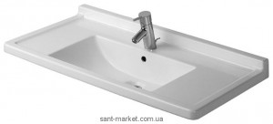 Раковина для ванної підвісна умивальник-стільниця Duravit колекція Starck 3 біла 0304800000